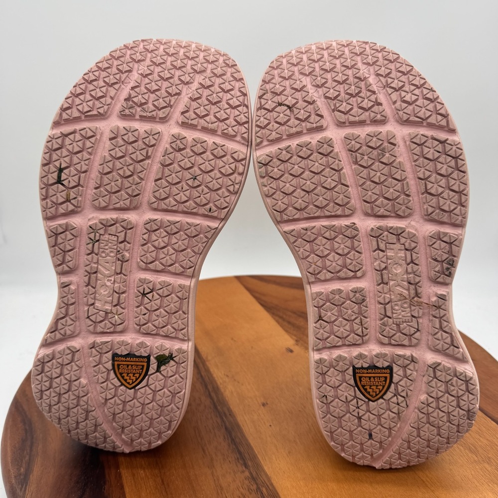 Hoka One One Bondi SR Wide Women's Size 11 D Pink Slip Resistant Work Shoes - Picture 7 of 9